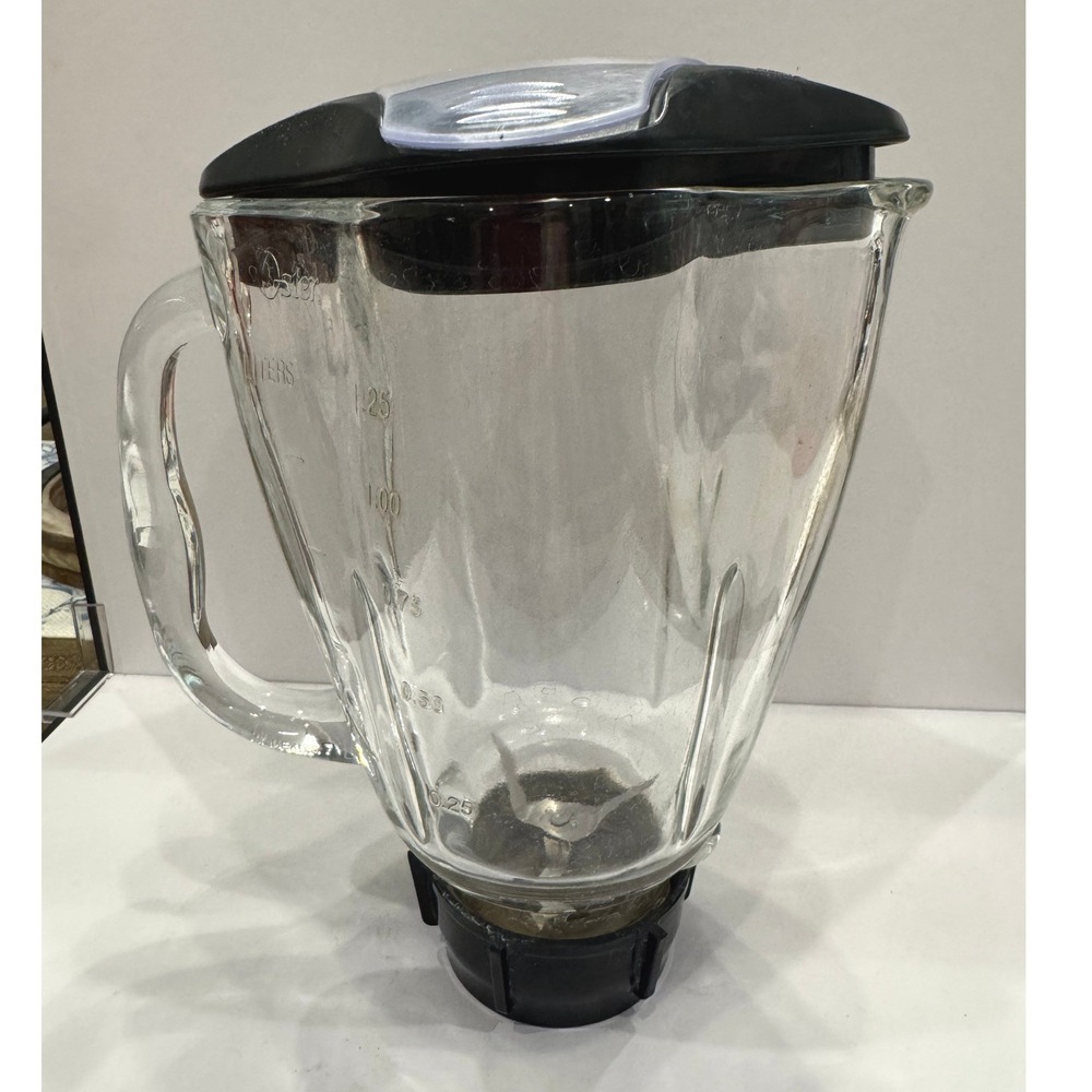 Vintage Osterizer 5 Cup Glass Blender Jar Replacement Pitcher w/ Lid & Blade